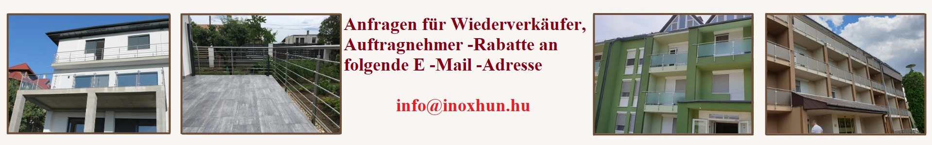 Wiederverkäufer- und Baurabatte für rostfreie Einschränkungen!