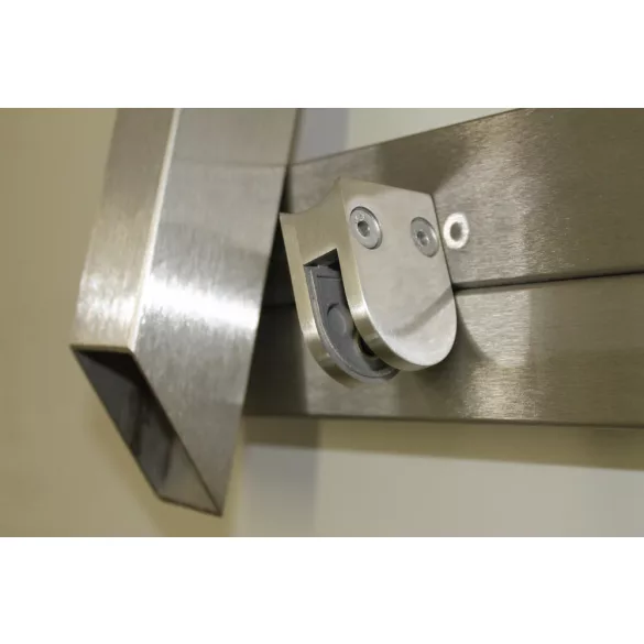 Glasklemme für Rohr ø 42,4, kugelförmig 50 x 40 mm
