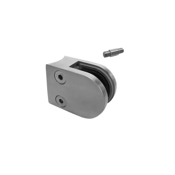 Glasklemme für Rohr ø 42,4, kugelförmig 50 x 40 mm