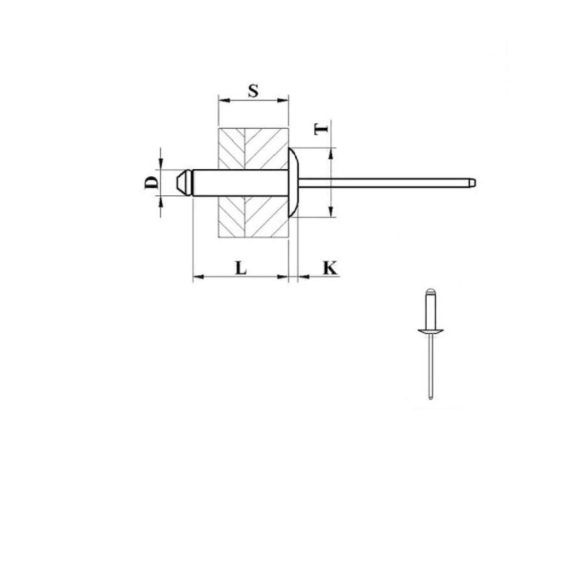 Zugniete ASL 4830 RIVCO