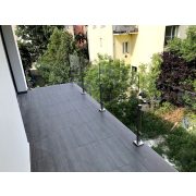 Edelstahl Glasgeländer Mini Säule. Zwischensäule.