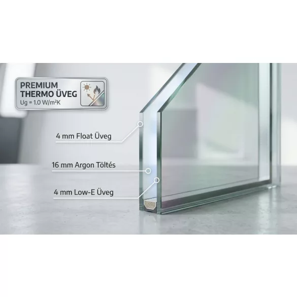 Thermo üveg 600x600 mm